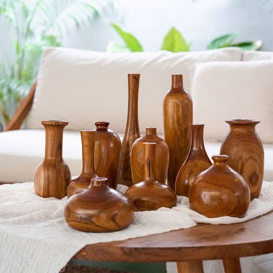 Wooden Vase