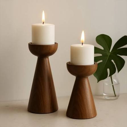Wooden Candle Stand
