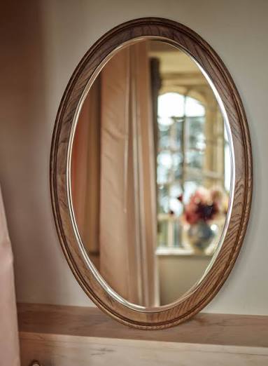Oval Wooden Mirror