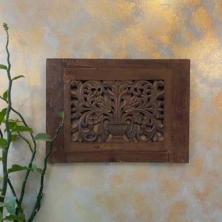 Carved Wall Art Panel